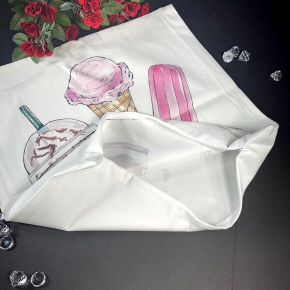 Ice Cream Throw Pillowcase Coffee Decor Sham Pillow Cushion Cover Popsicle - Picture 5 of 11